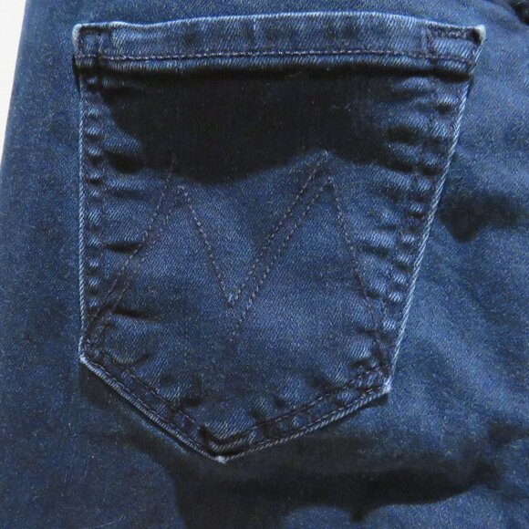 MOTHER The Pixie Ankle Fray in Holding Hands Dark Wash - Size 25 - Picture 11 of 13